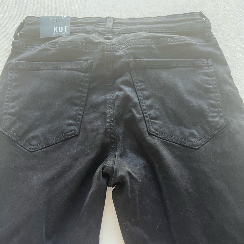 NWT KUT from the Kloth Women’s Jeans Size 2 Mia Toothpick Skinny Waxed Black (B3 - Picture 10 of 10